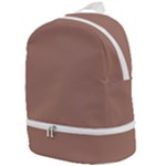 Mocha Mousse Hex Code #a47864 Zip Bottom Backpack