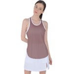 Mocha Mousse Hex Code #a47864 Racer Back Mesh Tank Top