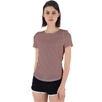 Mocha Mousse Hex Code #a47864 Back Cut Out Sport T-Shirt