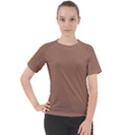 Mocha Mousse Hex Code #a47864 Women s Sport Raglan T-Shirt
