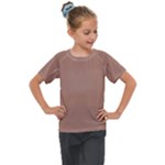 Mocha Mousse Hex Code #a47864 Kids  Mesh Piece T-Shirt