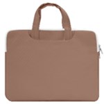 Mocha Mousse Hex Code #a47864 MacBook Pro 13  Double Pocket Laptop Bag