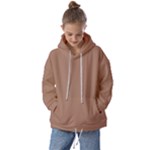 Mocha Mousse Hex Code #a47864 Kids  Oversized Hoodie