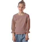 Mocha Mousse Hex Code #a47864 Kids  Cuff Sleeve Top