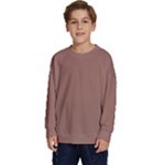 Mocha Mousse Hex Code #a47864 Kids  Crewneck Sweatshirt