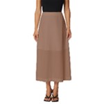 Mocha Mousse Hex Code #a47864 Classic Midi Chiffon Skirt