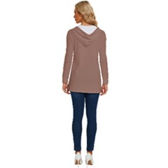 Long Sleeve Drawstring Hooded Top 