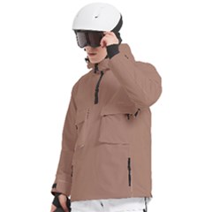 Men s Pullover Zip Ski and Snowboard Waterproof Breathable Jacket 