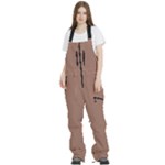 Mocha Mousse Hex Code #a47864 Women s Front Zip Ski And Snowboard Bib Pants