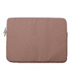 Mocha Mousse Hex Code #a47864 14  Vertical Laptop Sleeve Case With Pocket