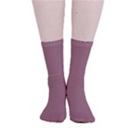 Mocha Mousse Hex Code #a47864 Smooth Crew Length Tube Socks