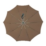 Mocha Mousse Hex Code #a47864 Automatic Folding Umbrella with Case (Large)