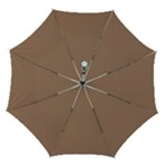 Mocha Mousse Hex Code #a47864 Automatic Folding Umbrella with Case (Medium)