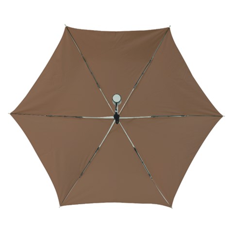 Mocha Mousse Hex Code #a47864 Automatic Folding Umbrella with Case (Small) from ArtsNow.com