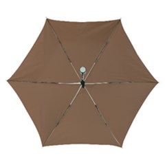 Mocha Mousse Hex Code #a47864 Automatic Folding Umbrella with Case (Small) from ArtsNow.com