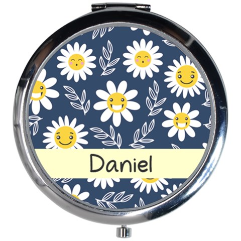 Smile Daisy Mini Round Mirror from ArtsNow.com