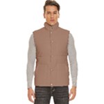 Mocha Mousse Hex Code #a47864 Men s High Neck Button Up Puffer Vest