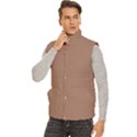 Men s High Neck Button Up Puffer Vest 