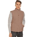 Men s High Neck Button Up Puffer Vest 