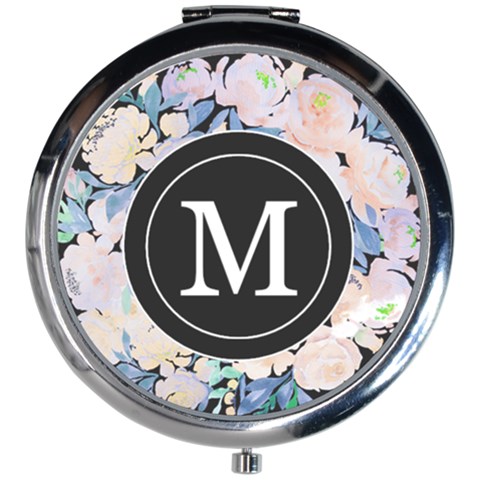 Fancy Floral  Mini Round Mirror from ArtsNow.com
