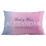 Custom Couple Wedding Family Name Any Text 16 x24  Lumbar Throw Cushion Case (Two Sides)