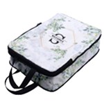 Custom Initial Floral Name Any Text Full Print Foldable Shoe Storage Bag