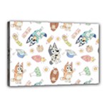 Bluey, Bluey merch, Bluey pattern, Bluey Bluey, bingo, Bluey design, bluey dog Canvas 18 x 12 (Stretched) Bluey, Bluey merch, Bluey pattern, Bluey Bluey, bingo, Bluey design, bluey dog Canvas 18 x 12 (Stretched)
