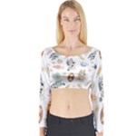 Bluey, Bluey merch, Bluey pattern, Bluey Bluey, bingo, Bluey design, bluey dog Long Sleeve Crop Top Bluey, Bluey merch, Bluey pattern, Bluey Bluey, bingo, Bluey design, bluey dog Long Sleeve Crop Top