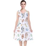 Bluey, Bluey merch, Bluey pattern, Bluey Bluey, bingo, Bluey design, bluey dog V-Neck Midi Sleeveless Dress Bluey, Bluey merch, Bluey pattern, Bluey Bluey, bingo, Bluey design, bluey dog V-Neck Midi Sleeveless Dress