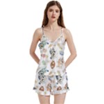 Bluey, Bluey merch, Bluey pattern, Bluey Bluey, bingo, Bluey design, bluey dog V-Neck Satin Loungewear Set Bluey, Bluey merch, Bluey pattern, Bluey Bluey, bingo, Bluey design, bluey dog V-Neck Satin Loungewear Set