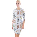 Bluey, Bluey merch, Bluey pattern, Bluey Bluey, bingo, Bluey design, bluey dog Quarter Sleeve Hood Bodycon Dress Bluey, Bluey merch, Bluey pattern, Bluey Bluey, bingo, Bluey design, bluey dog Quarter Sleeve Hood Bodycon Dress