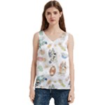 Bluey, Bluey merch, Bluey pattern, Bluey Bluey, bingo, Bluey design, bluey dog Women s V-Neck Sleeveless Satin Top Bluey, Bluey merch, Bluey pattern, Bluey Bluey, bingo, Bluey design, bluey dog Women s V-Neck Sleeveless Satin Top