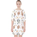 Bluey, Bluey merch, Bluey pattern, Bluey Bluey, bingo, Bluey design, bluey dog Quarter Sleeve Pocket Dress Bluey, Bluey merch, Bluey pattern, Bluey Bluey, bingo, Bluey design, bluey dog Quarter Sleeve Pocket Dress
