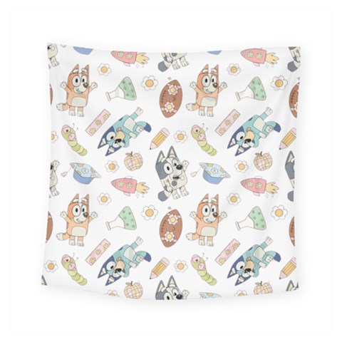 Bluey, Bluey merch, Bluey pattern, Bluey Bluey, bingo, Bluey design, bluey dog Square Tapestry (Small) from ArtsNow.com