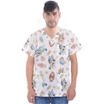 Bluey, Bluey merch, Bluey pattern, Bluey Bluey, bingo, Bluey design, bluey dog Men s V-Neck Scrub Top Bluey, Bluey merch, Bluey pattern, Bluey Bluey, bingo, Bluey design, bluey dog Men s V-Neck Scrub Top