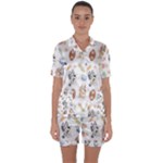 Bluey, Bluey merch, Bluey pattern, Bluey Bluey, bingo, Bluey design, bluey dog Satin Short Sleeve Pajamas Set Bluey, Bluey merch, Bluey pattern, Bluey Bluey, bingo, Bluey design, bluey dog Satin Short Sleeve Pajamas Set
