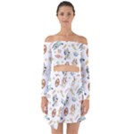 Bluey, Bluey merch, Bluey pattern, Bluey Bluey, bingo, Bluey design, bluey dog Off Shoulder Top with Skirt Set Bluey, Bluey merch, Bluey pattern, Bluey Bluey, bingo, Bluey design, bluey dog Off Shoulder Top with Skirt Set