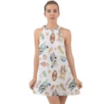 Bluey, Bluey merch, Bluey pattern, Bluey Bluey, bingo, Bluey design, bluey dog Halter Tie Back Chiffon Dress Bluey, Bluey merch, Bluey pattern, Bluey Bluey, bingo, Bluey design, bluey dog Halter Tie Back Chiffon Dress