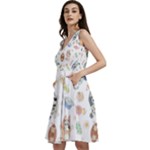 Bluey, Bluey merch, Bluey pattern, Bluey Bluey, bingo, Bluey design, bluey dog Sleeveless V-Neck Skater Dress with Pockets Bluey, Bluey merch, Bluey pattern, Bluey Bluey, bingo, Bluey design, bluey dog Sleeveless V-Neck Skater Dress with Pockets
