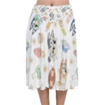 Bluey, Bluey merch, Bluey pattern, Bluey Bluey, bingo, Bluey design, bluey dog Velvet Flared Midi Skirt Bluey, Bluey merch, Bluey pattern, Bluey Bluey, bingo, Bluey design, bluey dog Velvet Flared Midi Skirt