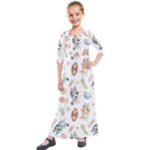 Bluey, Bluey merch, Bluey pattern, Bluey Bluey, bingo, Bluey design, bluey dog Kids Quarter Sleeve Maxi Dress Bluey, Bluey merch, Bluey pattern, Bluey Bluey, bingo, Bluey design, bluey dog Kids Quarter Sleeve Maxi Dress