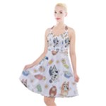 Bluey, Bluey merch, Bluey pattern, Bluey Bluey, bingo, Bluey design, bluey dog Halter Party Swing Dress Bluey, Bluey merch, Bluey pattern, Bluey Bluey, bingo, Bluey design, bluey dog Halter Party Swing Dress