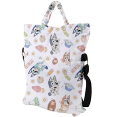 Fold Over Handle Tote Bag 