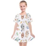 Bluey, Bluey merch, Bluey pattern, Bluey Bluey, bingo, Bluey design, bluey dog Kids Smock Dress Bluey, Bluey merch, Bluey pattern, Bluey Bluey, bingo, Bluey design, bluey dog Kids Smock Dress