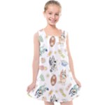 Bluey, Bluey merch, Bluey pattern, Bluey Bluey, bingo, Bluey design, bluey dog Kids Cross Back Dress Bluey, Bluey merch, Bluey pattern, Bluey Bluey, bingo, Bluey design, bluey dog Kids Cross Back Dress