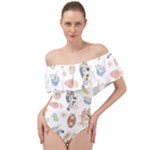 Bluey, Bluey merch, Bluey pattern, Bluey Bluey, bingo, Bluey design, bluey dog Off Shoulder Velour Bodysuit Bluey, Bluey merch, Bluey pattern, Bluey Bluey, bingo, Bluey design, bluey dog Off Shoulder Velour Bodysuit