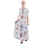 Bluey, Bluey merch, Bluey pattern, Bluey Bluey, bingo, Bluey design, bluey dog Half Sleeves Maxi Dress Bluey, Bluey merch, Bluey pattern, Bluey Bluey, bingo, Bluey design, bluey dog Half Sleeves Maxi Dress