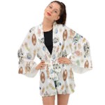 Bluey, Bluey merch, Bluey pattern, Bluey Bluey, bingo, Bluey design, bluey dog Long Sleeve Kimono Bluey, Bluey merch, Bluey pattern, Bluey Bluey, bingo, Bluey design, bluey dog Long Sleeve Kimono