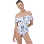 Bluey, Bluey merch, Bluey pattern, Bluey Bluey, bingo, Bluey design, bluey dog Frill Detail One Piece Swimsuit Bluey, Bluey merch, Bluey pattern, Bluey Bluey, bingo, Bluey design, bluey dog Frill Detail One Piece Swimsuit