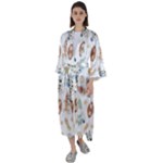 Bluey, Bluey merch, Bluey pattern, Bluey Bluey, bingo, Bluey design, bluey dog Maxi Satin Kimono Bluey, Bluey merch, Bluey pattern, Bluey Bluey, bingo, Bluey design, bluey dog Maxi Satin Kimono